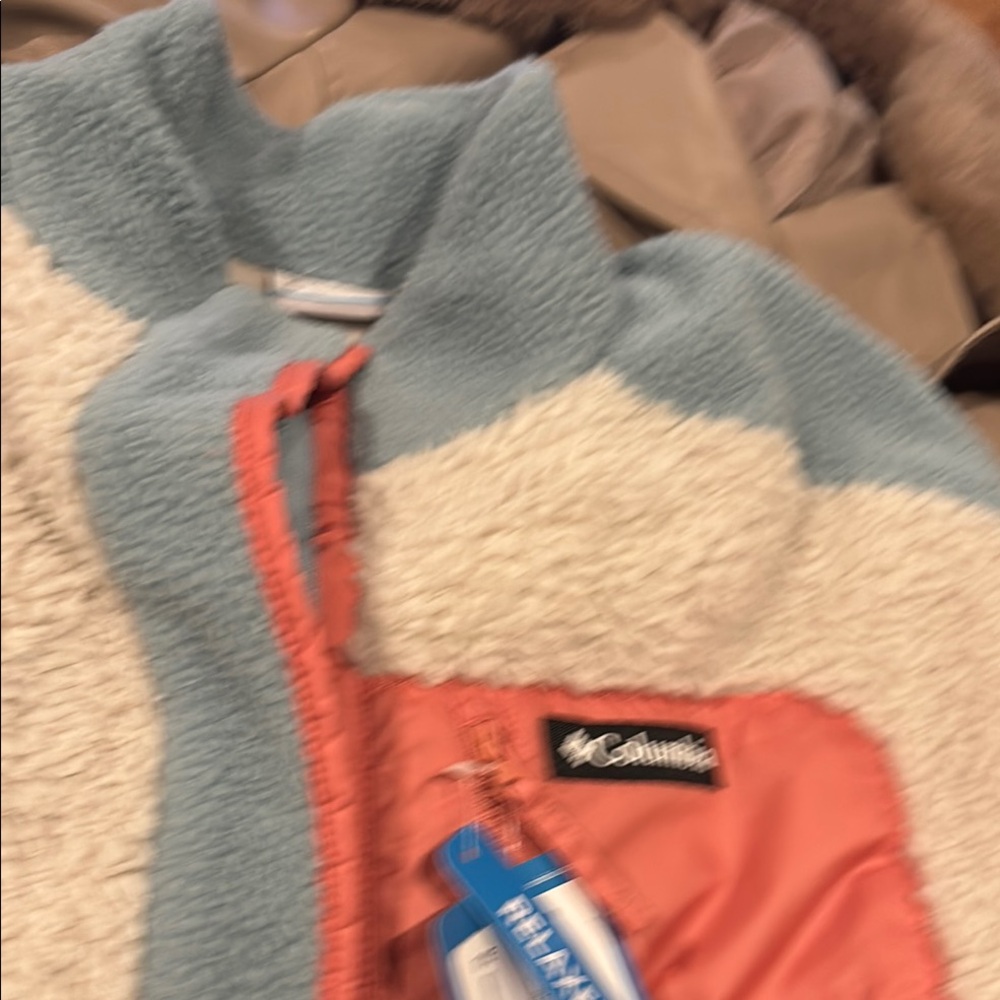 Columbia Blue and White Ski Jacket